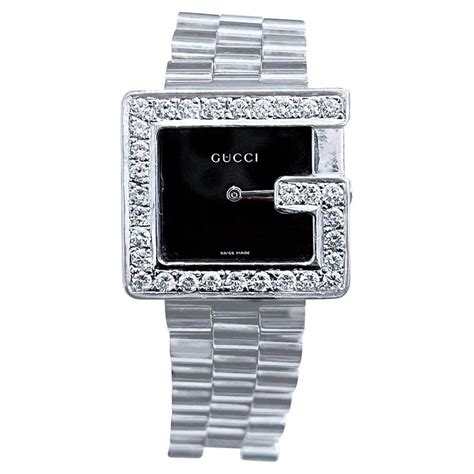 black diamond gucci watch replica|gucci watch black diamond bezel.